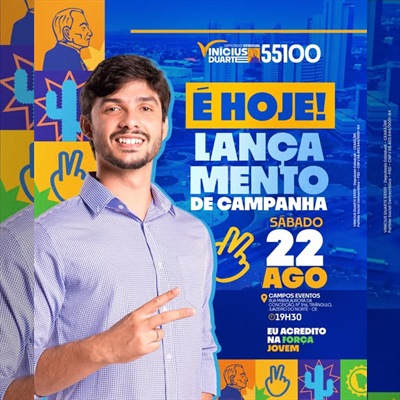 Capa sem distorção: Vinícius Duarte marca início de nova etapa da campanha